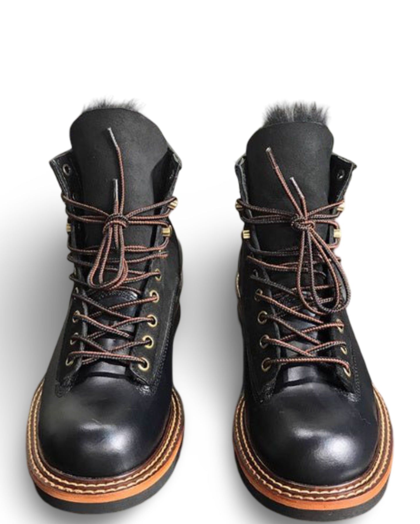 Retro Distressed Thick Bottom High-top Leather Boots