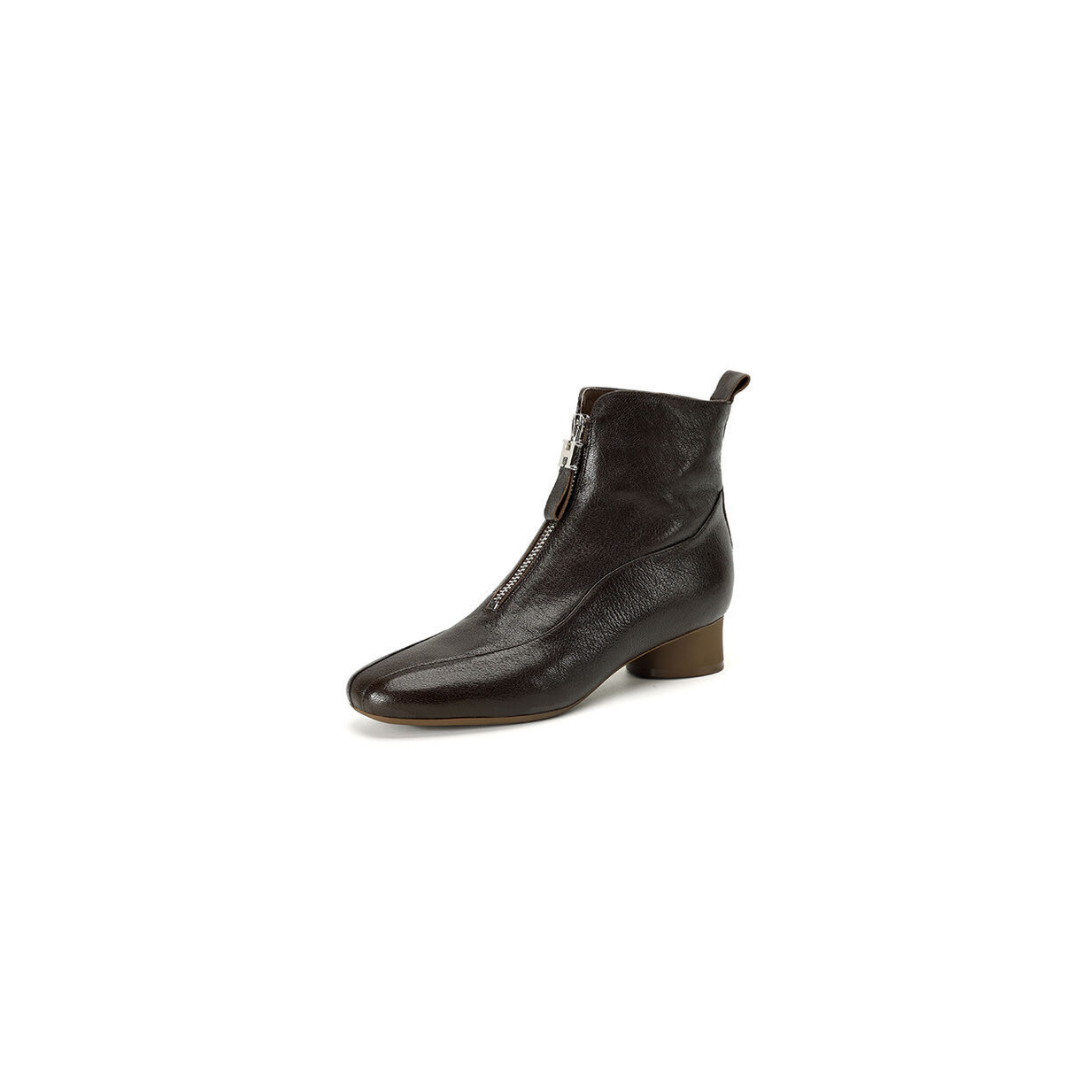 Sheepskin Zip Ankle Boot with Lambswool Lining