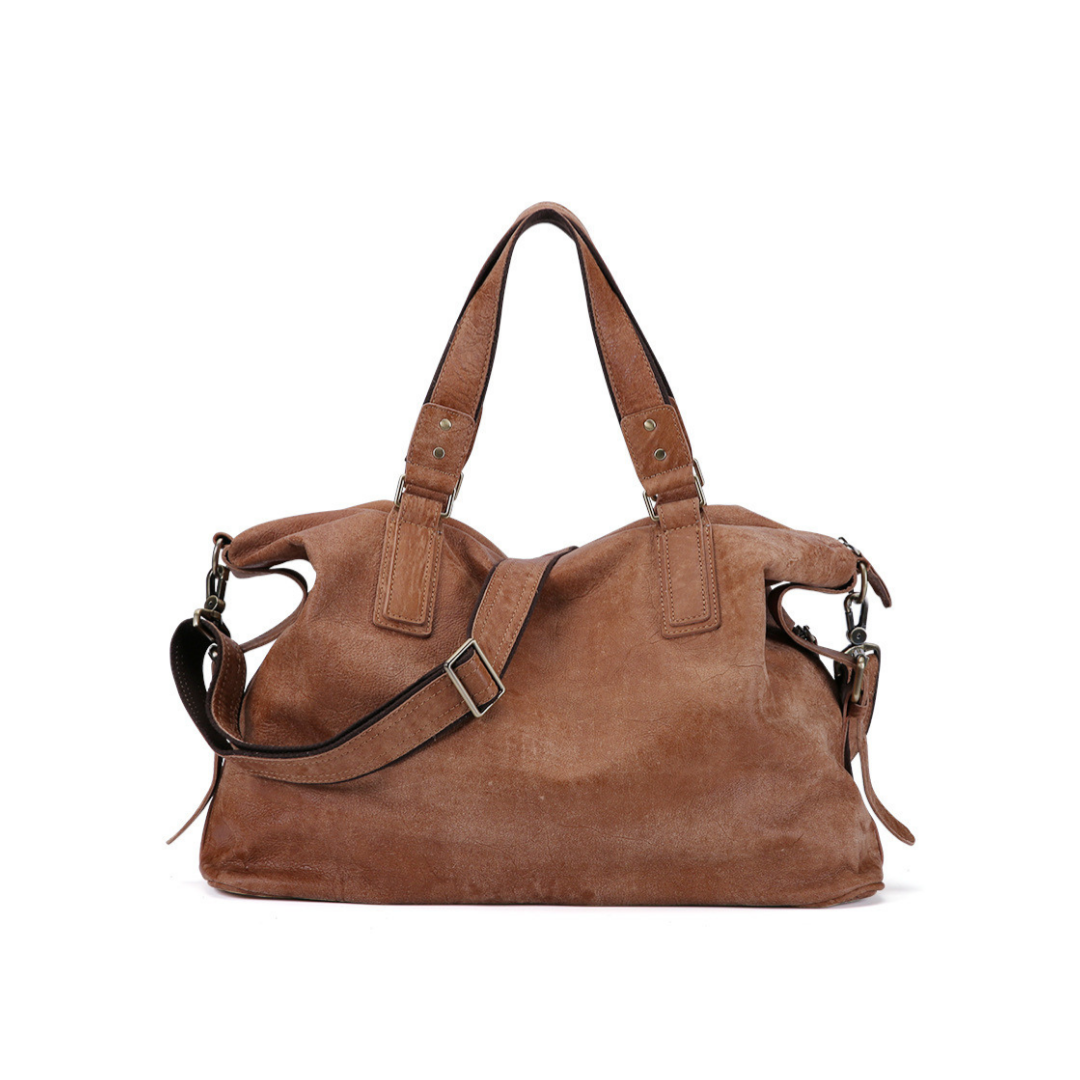 Soft-Structure Suede Carryall Bag