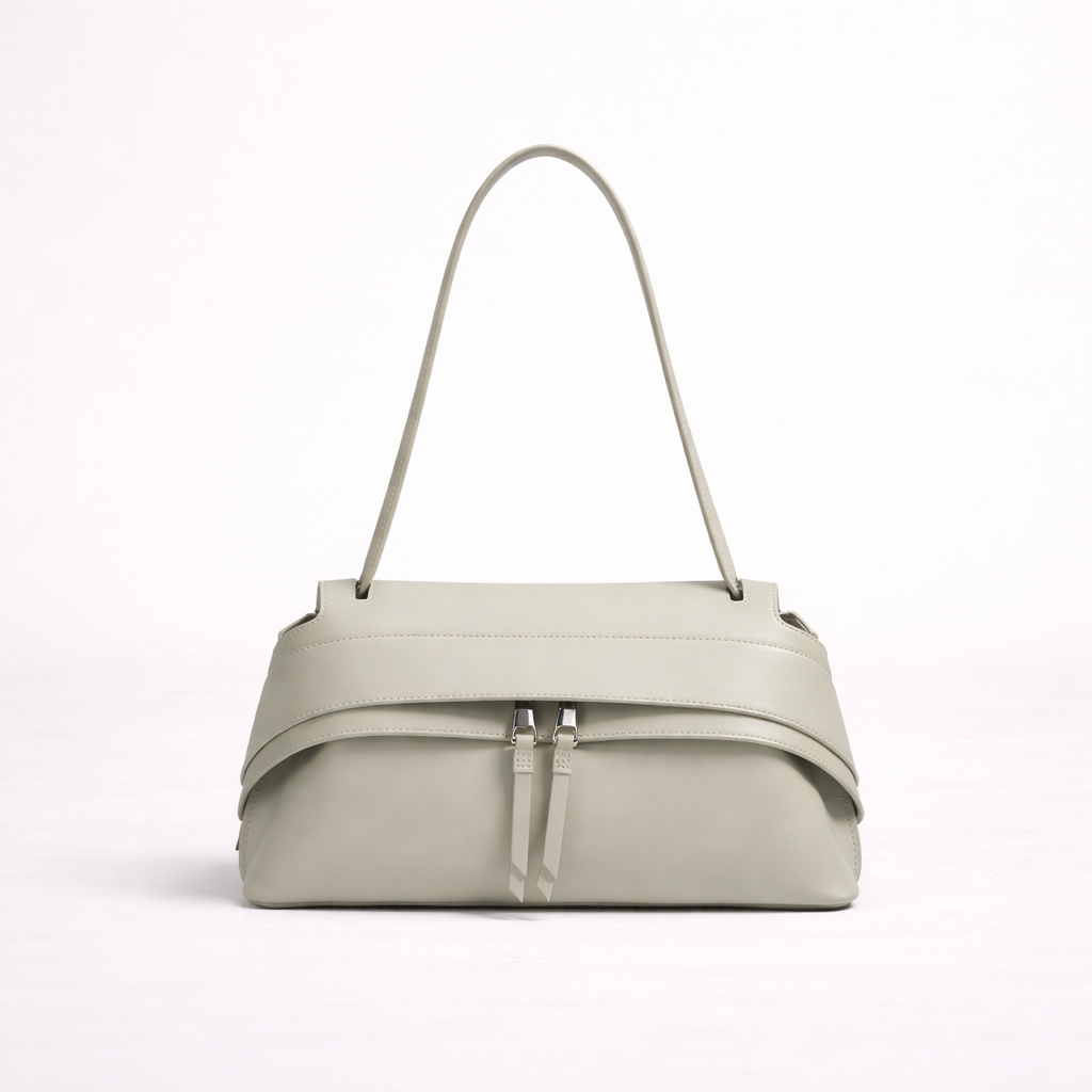 Structured Zip-Front with Layered Leather Build