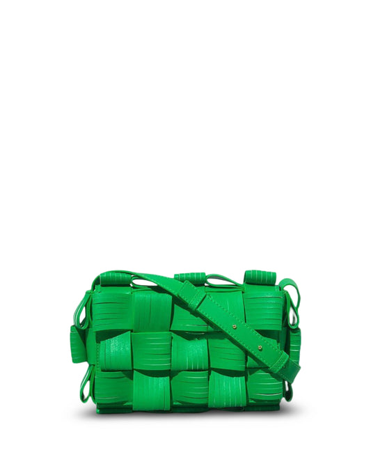 Leather Woven Bag Casual Fashion One Shoulder Messenger