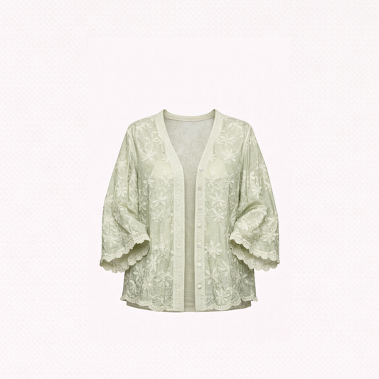 Botanical Veil Open Shirt