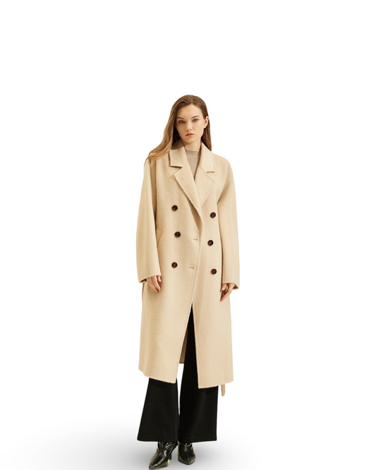 Women's Camel Coat Reversible Woolen Jacket