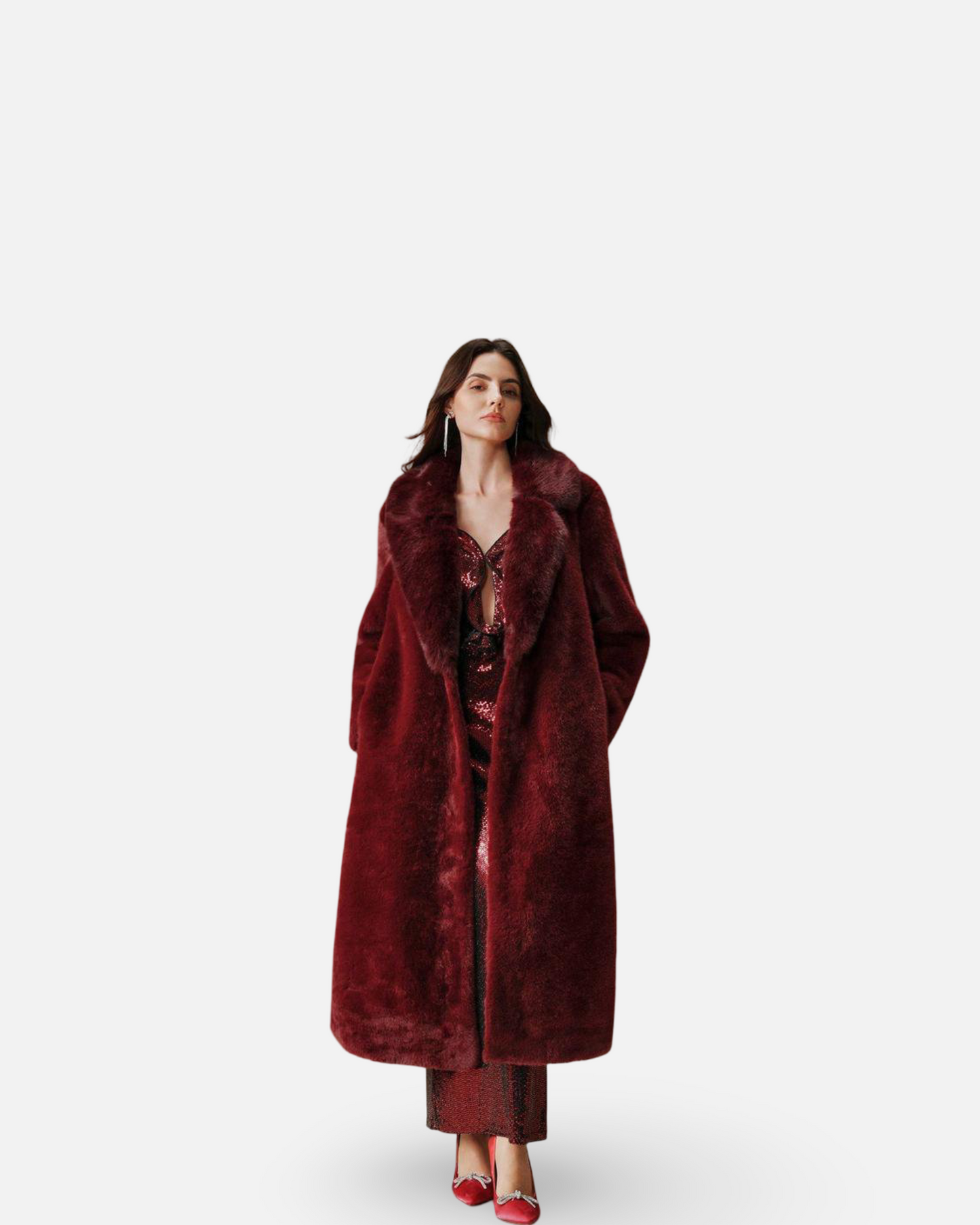 Elegant Trendy Autumn And Winter Casual Faux Fur Coat