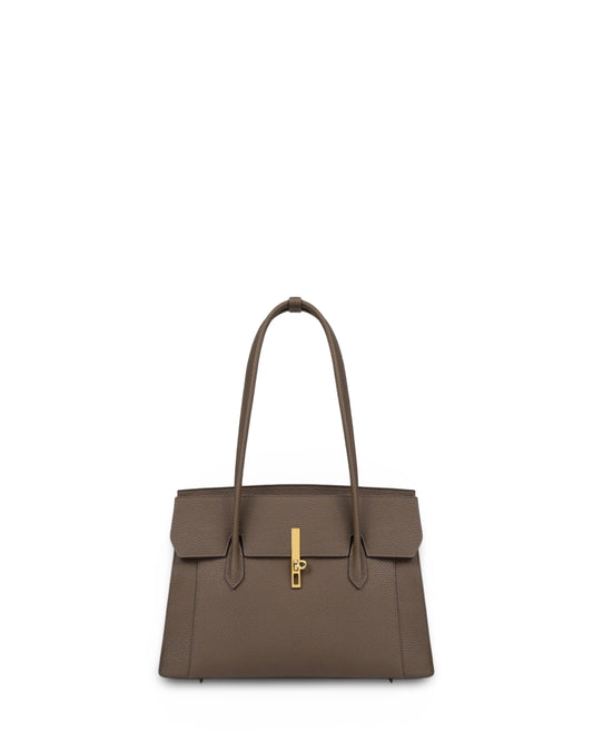 Women's Simple Solid Color Large Capacity Tote Bag