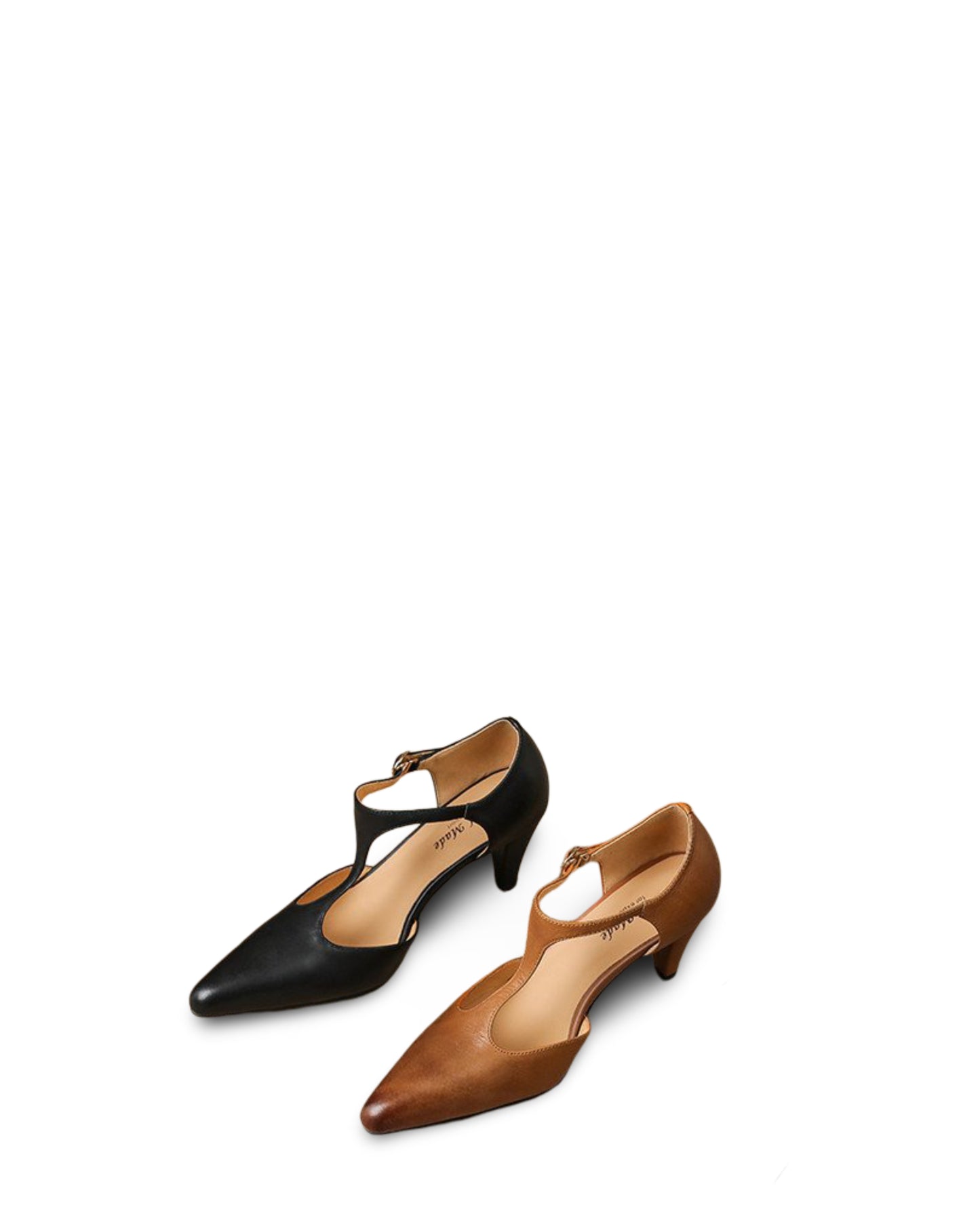 Chinese Retro T Shape Strap Closed Toe Sandals