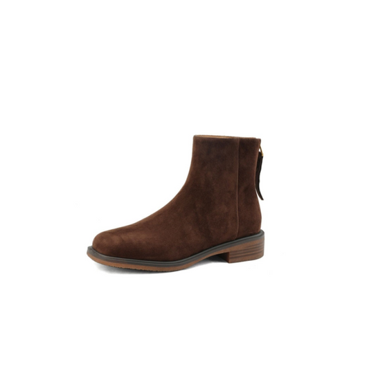 Genuine Leather Suede Ankle Boot
