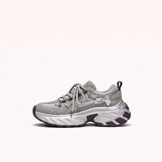 Expressive Motion Sneaker – Mesh Upper with Sculpted Comfort Sole