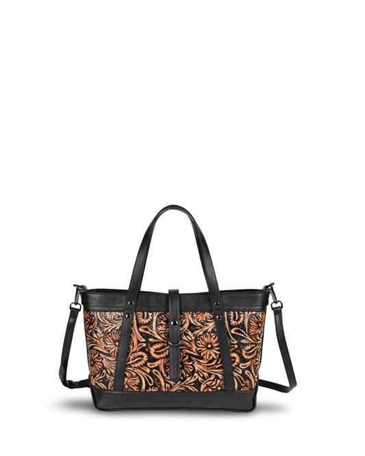 First Layer Cowhide Skeleton-skin Hand Carved Bag