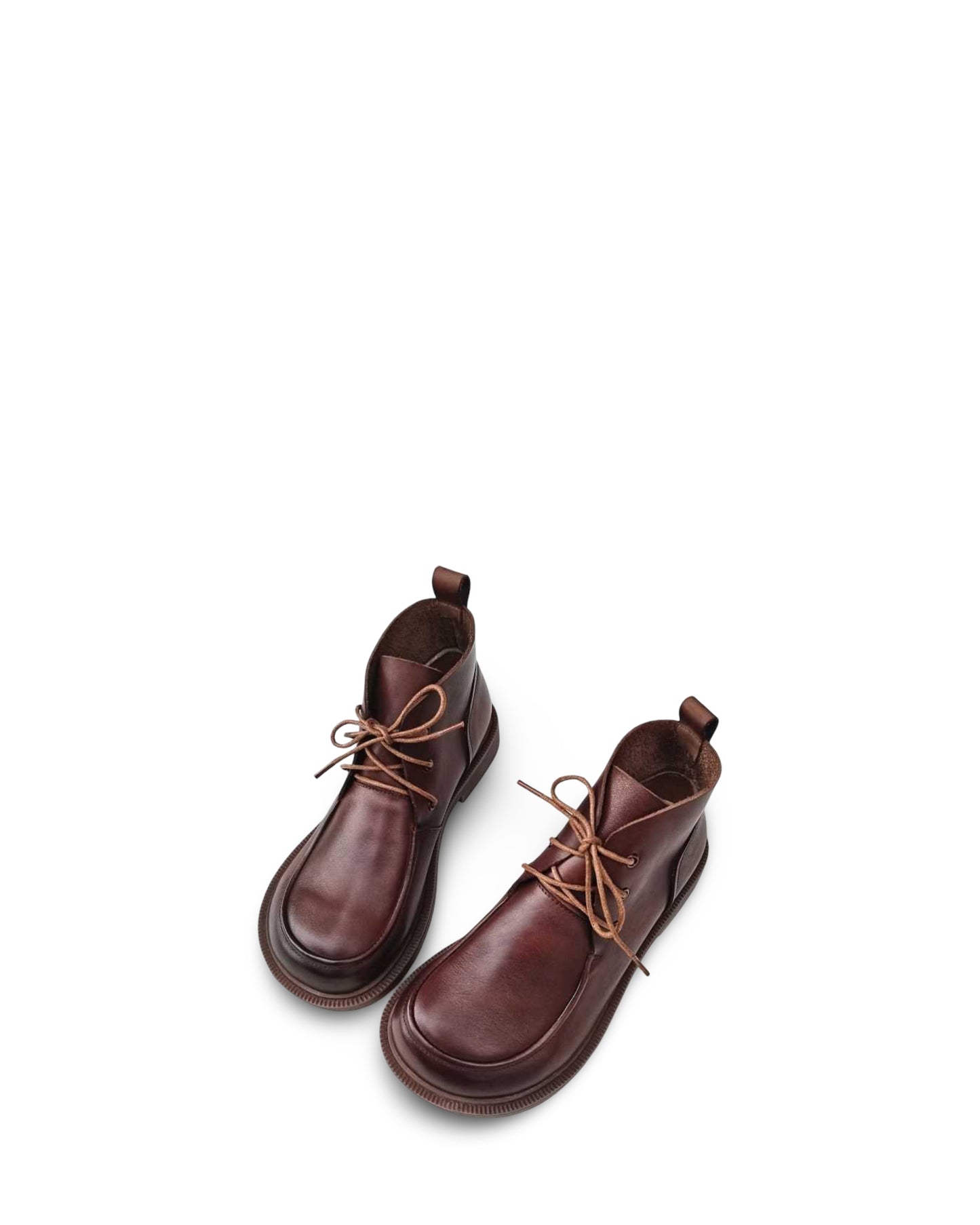 Big Toe Ankle Boots Pure Leather High-top Women's Shoes