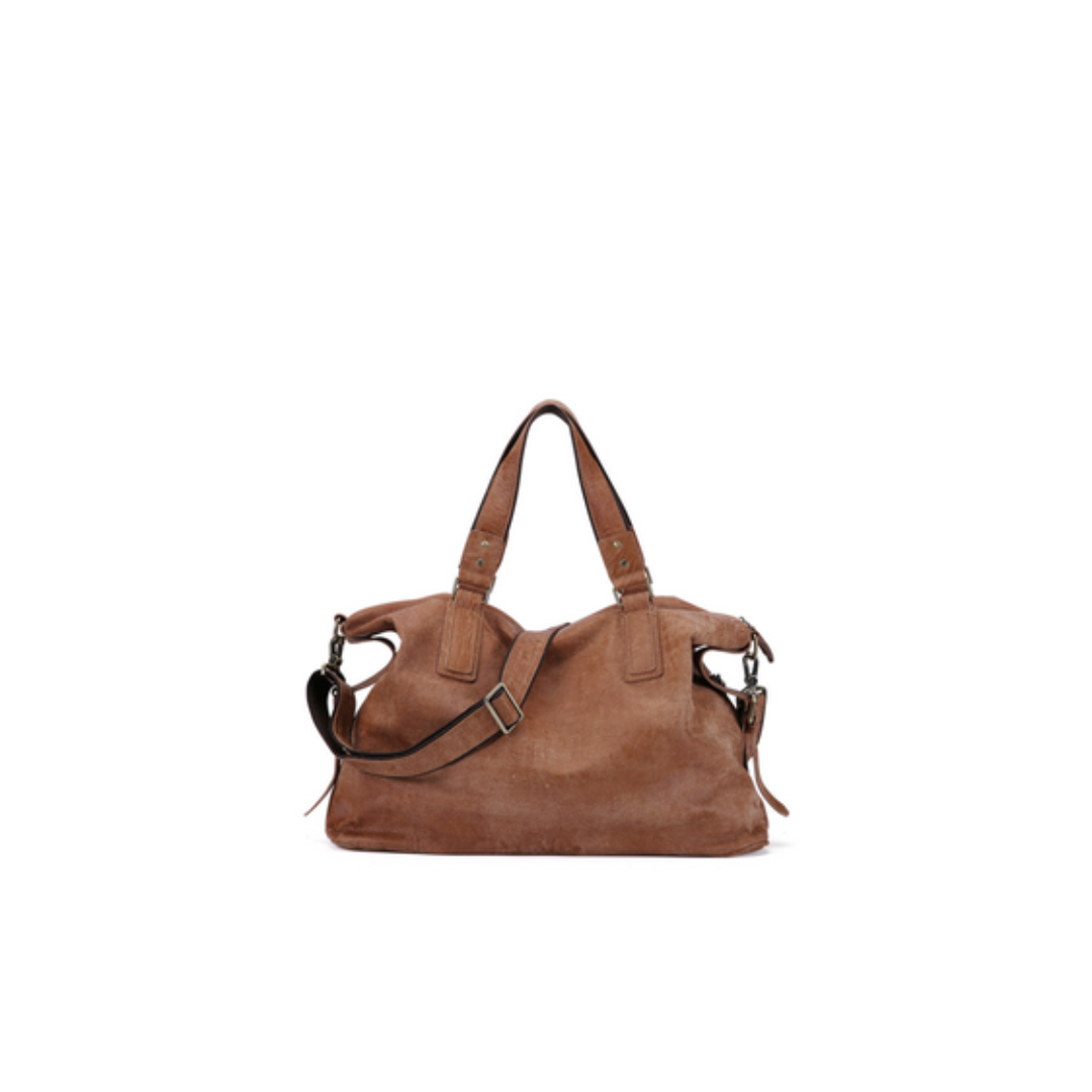 Soft-Structure Suede Carryall Bag