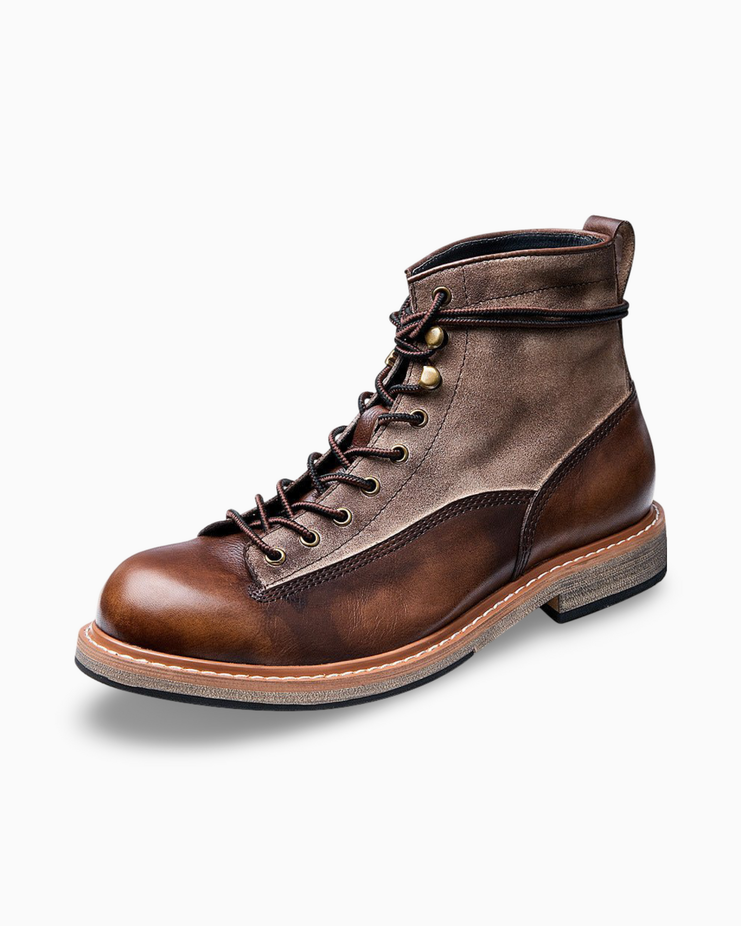 Motorcycle Leather Boots Men's Genuine Leather England Style