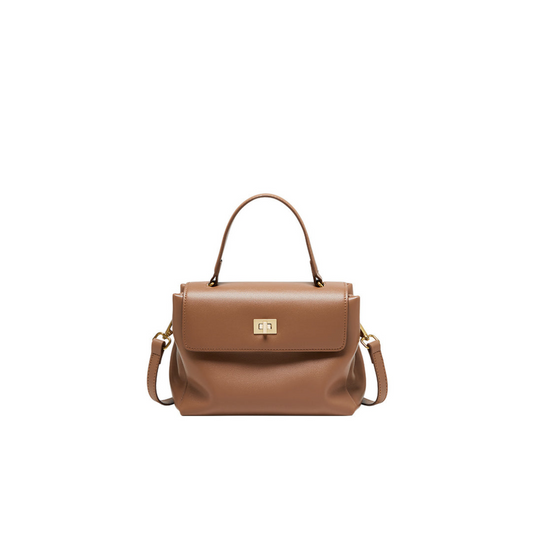 Structured Cowhide Bag with Controlled Form