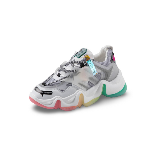 Street Motion Sneaker – Mesh & Synthetic Build with Sculpted Sole