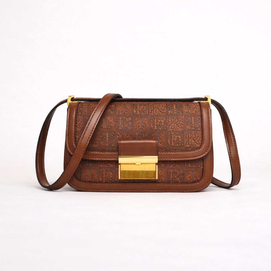 Retro Tofu First Layer Leather Bag