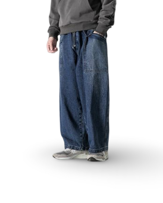 Japanese Style Large Size Leisure Wide-leg Straight Pants