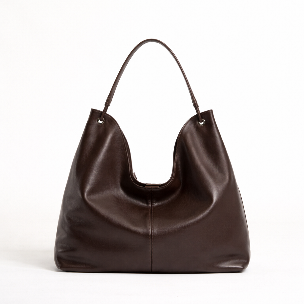 Full Cowhide Lined Hobo Bag — Natural Drape Structure
